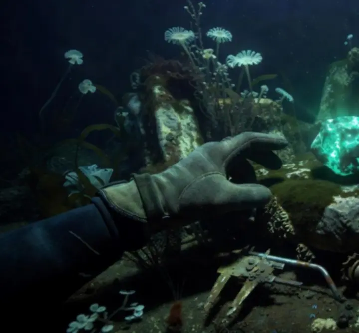 Podwodne narzędzia i artefakty spoczywające na dnie oceanu